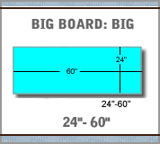 Load image into Gallery viewer, Big Board 24"x60" (rectangular)
