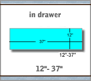 Load image into Gallery viewer, "In Drawer" 12"x37"