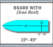 Load image into Gallery viewer, 15"x45" (Iron Rest On End)
