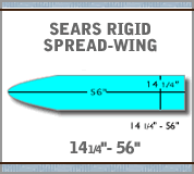 Load image into Gallery viewer, Sears Rigid Spread Wing