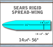 Load image into Gallery viewer, Sears Rigid Spread Wing
