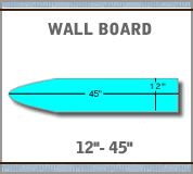Load image into Gallery viewer, Built in Wall Board 12"x45"