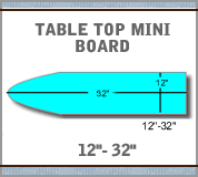 Load image into Gallery viewer, Table Top (mini board) 12"x32"