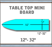 Load image into Gallery viewer, Table Top (mini board) 12&quot;x32&quot;
